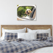 Toile Golden Labrador En Réarview Mirror (Insitu(Chambre))