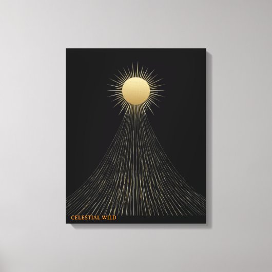 Toile Golden Light Path Celestial Art Canvas Gift (Recto)