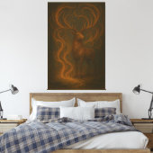 Toile Golden Mystic Deer – Fine Art Collection   (Insitu(Chambre))