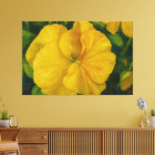 Toile Golden Pansy Brushstroke (Insitu(Salon))