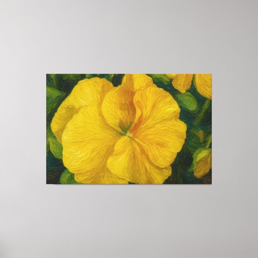 Toile Golden Pansy Brushstroke  (Recto)