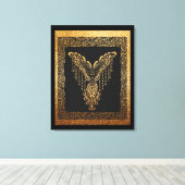 Toile Golden Phoenix Elégance (Insitu (Plancher de Bois))