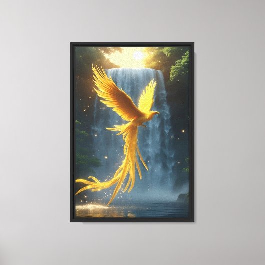 Toile Golden Phoenix par Cascade (Recto)