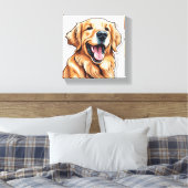 Toile Golden Retriever (Insitu(Chambre))