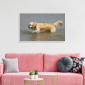 Toile Golden Retriever dans l'eau (Insitu(Salon))