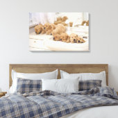 Toile Golden Retriever ; est relativement moderne et 3 (Insitu(Chambre))