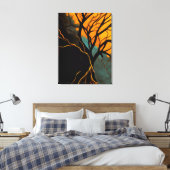 Toile Golden Roots and Twilight Tree (Insitu(Chambre))