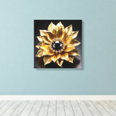 Toile Golden Sunburst Brooch (Insitu (Plancher de Bois))