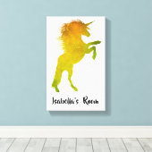 Toile Golden Unicorn Girl's Room (Insitu (Plancher de Bois))