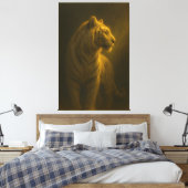 Toile Golden White Tiger – Fine Art Portrait (Insitu(Chambre))