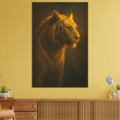 Toile Golden White Tiger – Fine Art Portrait (Insitu(Salon))