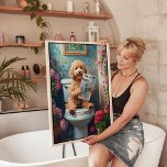 Toile Goldendoodle Art | Goldendoodle sur Toilette Salle<br><div class="desc">Apportez votre amour pour Goldendoodles à la vie avec ce magnifique morceau d'art mural à la mode ! 🐾 Que vous soyez à la recherche d'art textile ou d'une esthétique Goldendoodle unique, cette oeuvre allie charme et créativité. Parfait pour les amoureux de les chiens, ce dessin Goldendoodle capture chaque détail...</div>