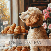Toile Goldendoodle en French Bakery Art