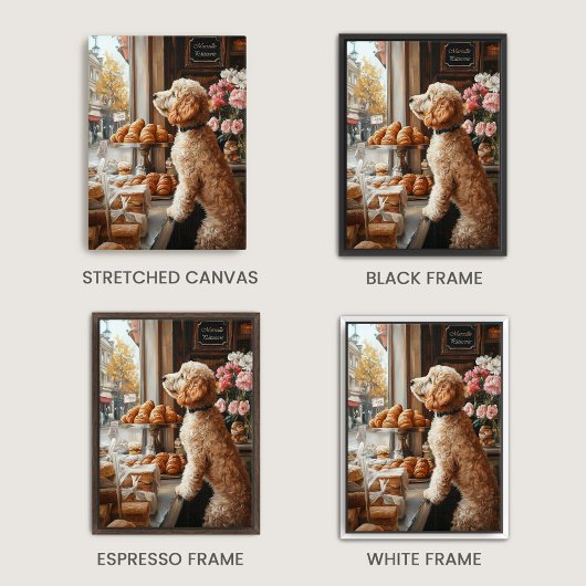 Toile Goldendoodle en French Bakery Art