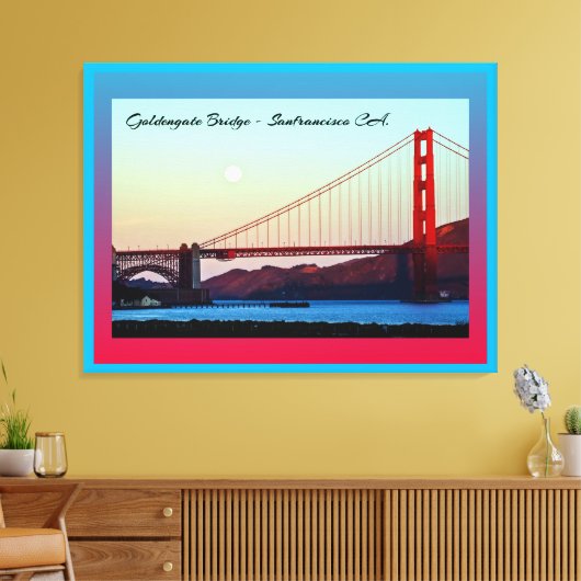 Toile Goldengate Bridge San Francisco CA. (Insitu(Salon))