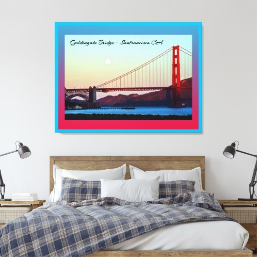 Toile Goldengate Bridge San Francisco CA. (Insitu(Chambre))