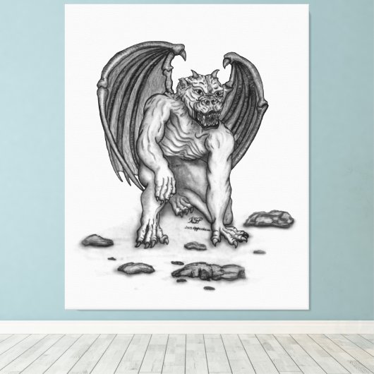Toile Golem Gargoyle (Insitu (Plancher de Bois))