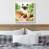 Toile Golfer Cat est pique-nique dans le jardin (Insitu(Chambre))