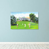 Toile Golfeurs sur McGregor Golf Links Scène (Insitu (Plancher de Bois))