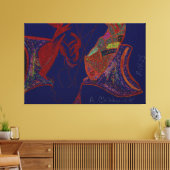 Toile Good Fortune and Happiness Stretched Canvas Print (Insitu(Salon))