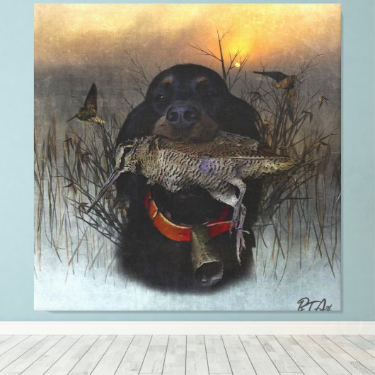 Toile Gordon Setter (Insitu (Plancher de Bois))