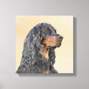 Toile Gordon Setter Peinture - Joli art original chien
