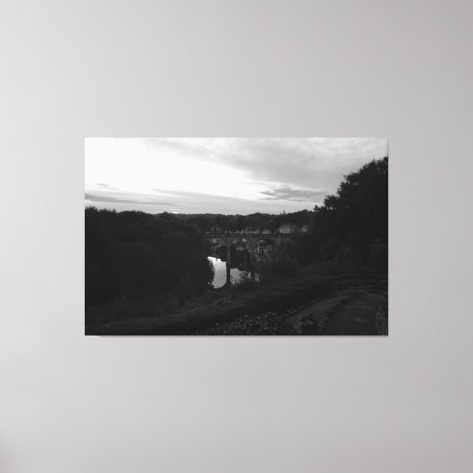 Toile Gorge de la Nidd au crépuscule (Recto)