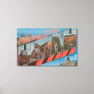 Toile Gorge flamboyante, Utah - Grandes Scènes de lettre