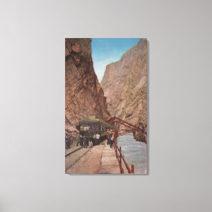 Toile Gorge royale, Co - vue du pont accrochant