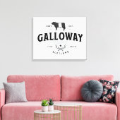 Toile Gorgeous Belted Galloway Farm Sign Beltie Gift  (Insitu(Salon))
