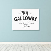 Toile Gorgeous Belted Galloway Farm Sign Beltie Gift  (Insitu (Plancher de Bois))