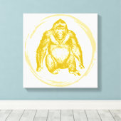 Toile Gorilla vintage (Insitu (Plancher de Bois))