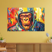 TOILE GORILLE DE L'ESPACE (Insitu(Salon))