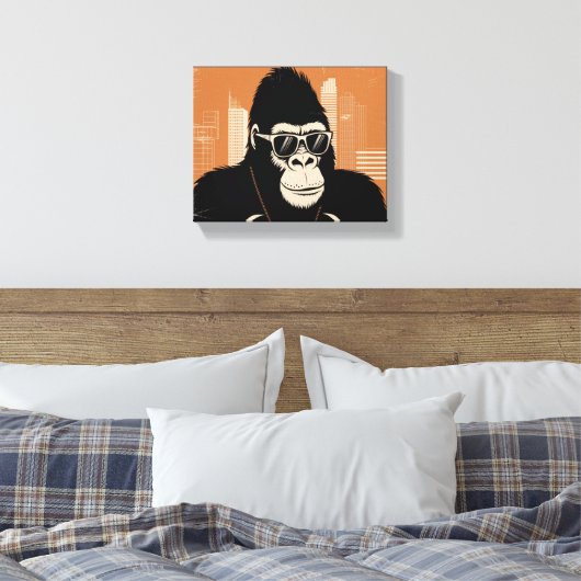 Toile gorille stylisée (Insitu(Chambre))