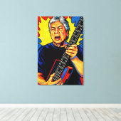 TOILE GOTAR-3_POP-ART MIDI GUITAR (Insitu (Plancher de Bois))