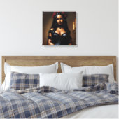 Toile Goth Black Girl Red Roses Art (Insitu(Chambre))