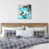 Toile Goth Girl Sweet avec lapin pour animaux (Insitu(Chambre))