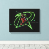 Toile Gotham Knights Robin en logo (Insitu (Plancher de Bois))