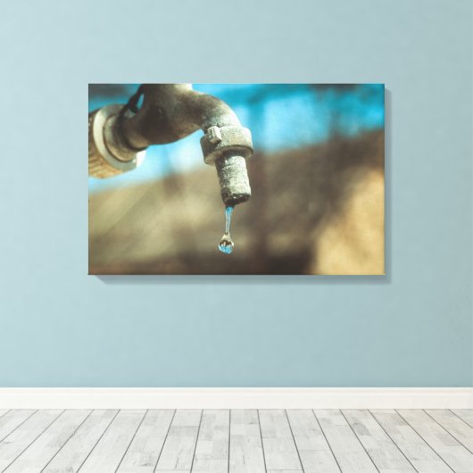 Toile Goutte d'eau (Insitu (Plancher de Bois))