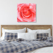 Toile Gouttes d'eau de rose rose romantique (Insitu(Chambre))
