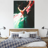 Toile Grace Abstraite en mouvement - Peinture à l'huile (Insitu(Chambre))