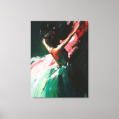 Toile Grace Abstraite en mouvement - Peinture à l'huile (Recto)