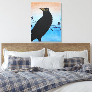 Toile Grackle Austin Texas Bird Nature Peinture de la fa