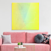 Toile Gradation géométrique jaune moderne (Insitu(Salon))