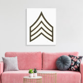 Toile grade de sergent de l'armée (Insitu(Salon))