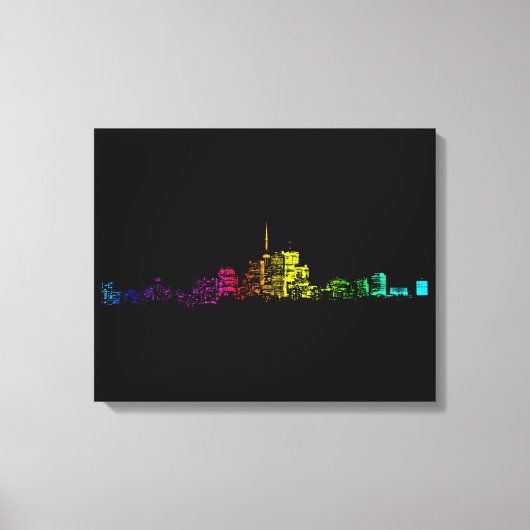 Toile Gradient Skyline de Toronto (Recto)
