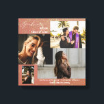 Toile Graduate Classe de photo Collage Parties scintilla<br><div class="desc">Prenez les photos de votre diplôme,  de votre enfant,  ou de tout événement pour vous souvenir de la journée. Tout peut être customisé,  déplacé ou supprimé. Paillette rose.</div>