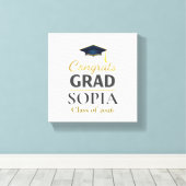 Toile Graduation 2026 Personalized Congrats Grad (Insitu (Plancher de Bois))