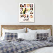 Toile Graduation K-12 Photo Collage rose pâle gras (Insitu(Chambre))