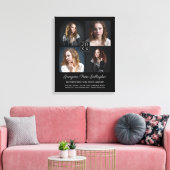 Toile Graduation Keepsaké Photo moderne Collage Classy B (Insitu(Salon))